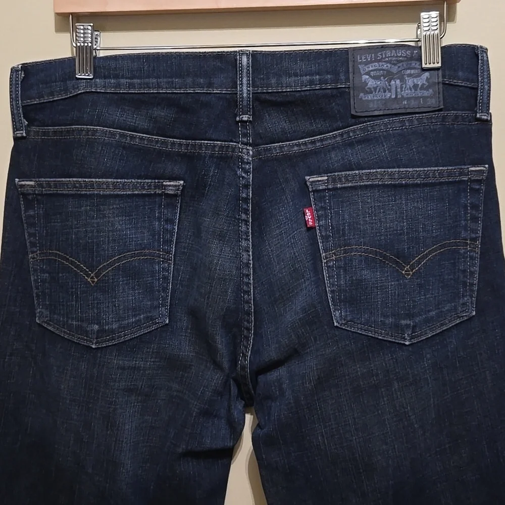 Levi's Men's 511 Slim Fit Jeans Size 34 Waist 34 Length‎ Clean Dark Wash